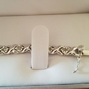 Sterling Silver Bracelet-1/2 CTW diamonds